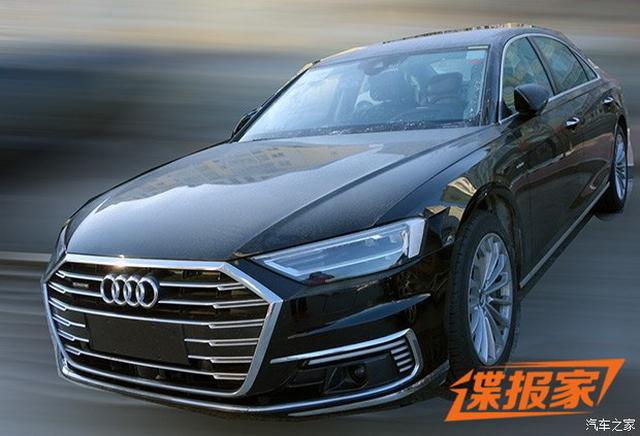 新奥迪a8l e-tron路试谍照 有望2018年上市