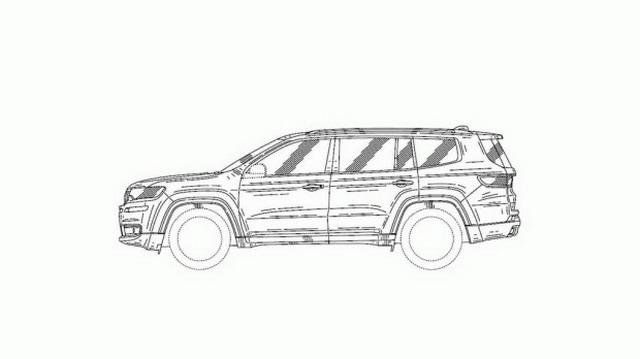 霸气大空间 jeep全新7座suv测试谍照曝光