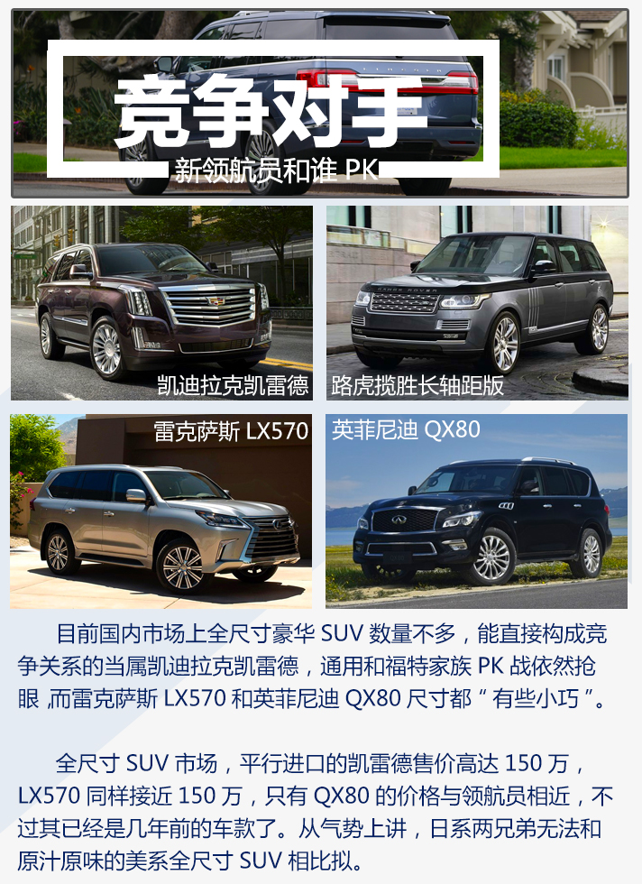 全新领航员xx万起售 美式全尺寸suv很震撼