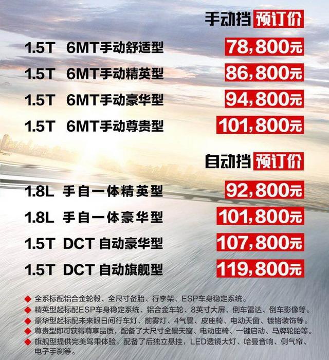 宝骏530 3月上市 预售价格7.88-11.98万元